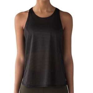 Lululemon Pushing Limits Tank Black Size 6 Like New Orig $68
